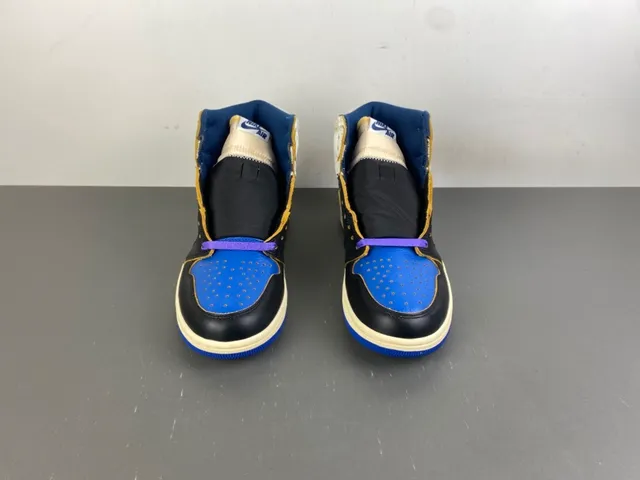 Air Jordan 1 Union LA Black Royal Blue Basketball Shoes 11