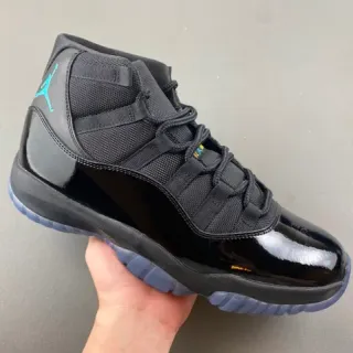 Air Jordan 11 Black Turquoise Jumpman Basketball Shoes