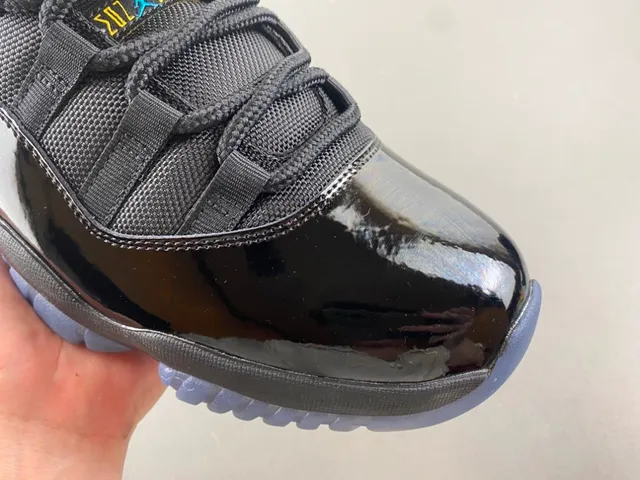 Air Jordan 11 Black Turquoise Jumpman Basketball Shoes 2