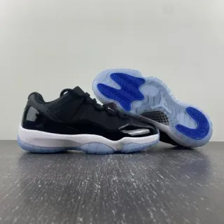 Air Jordan 11 Black White Royal Blue Basketball Shoes