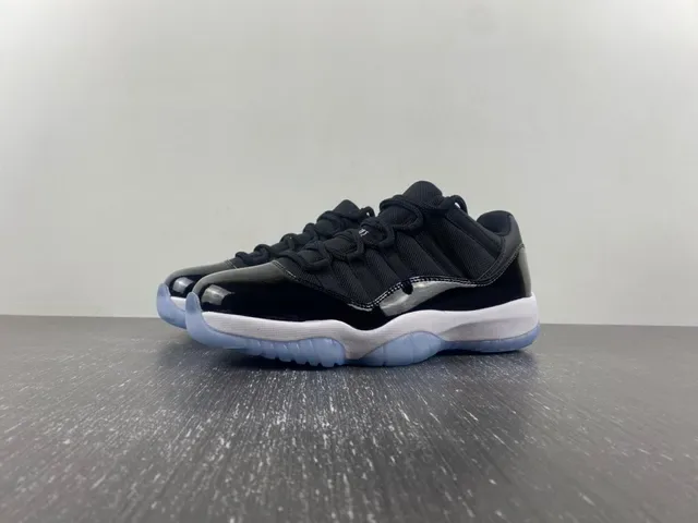 Air Jordan 11 Black White Royal Blue Basketball Shoes 2