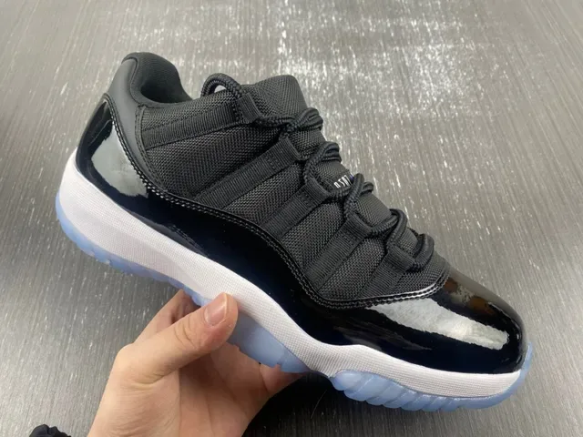 Air Jordan 11 Black White Royal Blue Basketball Shoes 4