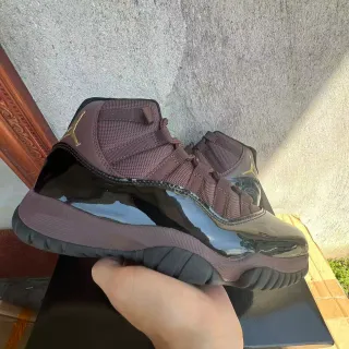 Air Jordan 11 Brown Patent Leather Basketball Shoes