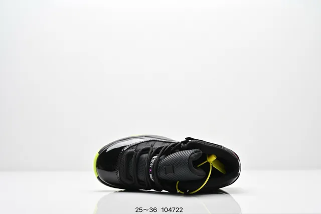 Air Jordan 11 Red Black Patent Leather Basketball Shoes 16