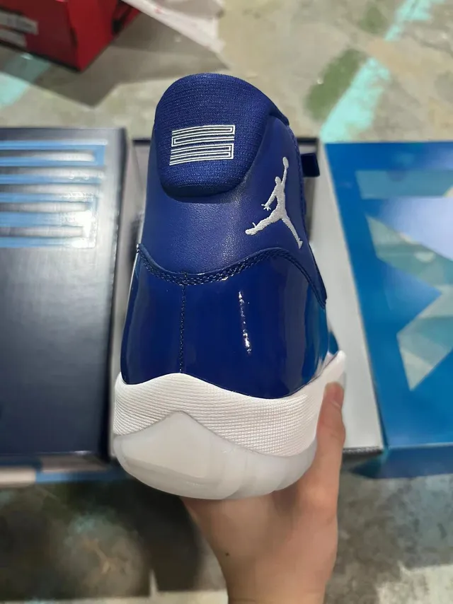 Air Jordan 11 Royal Blue Patent Leather Basketball Shoes 5