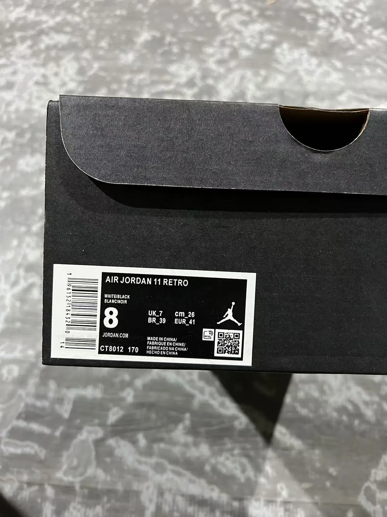 Air Jordan 11 White Black Gold Basketball Shoes 5