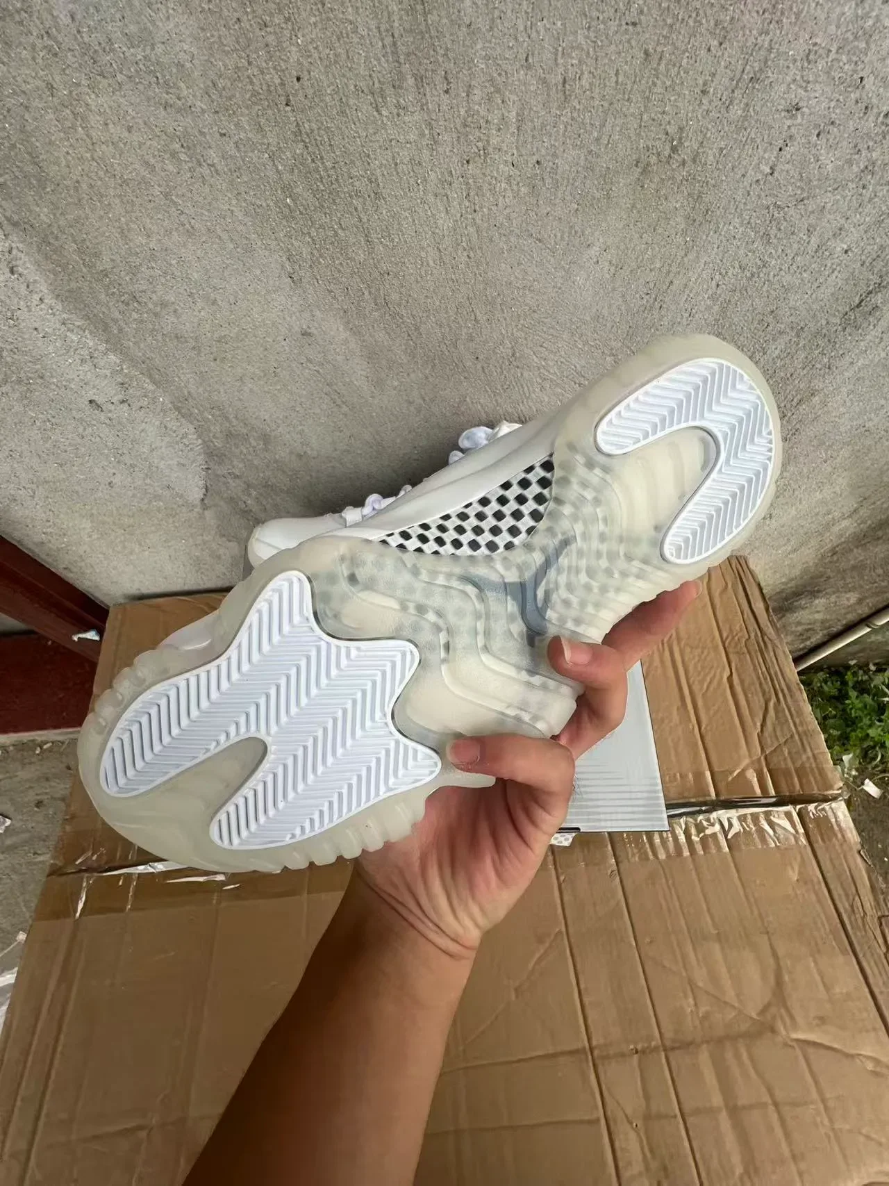 Air Jordan 11 Chaussures de basket Blanc en cuir patenté 6
