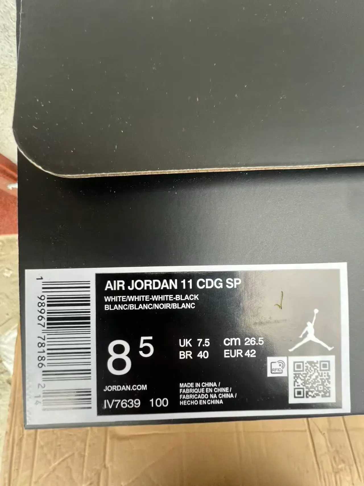 Air Jordan 11 Chaussures de basket Blanc en cuir patenté 10