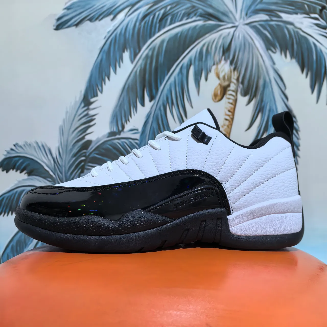 Chaussures de basketball Air Jordan 12 blanc et bleu clair 6