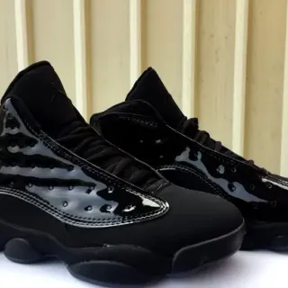 Air Jordan 13 Black Patent Leather Basketball Shoes