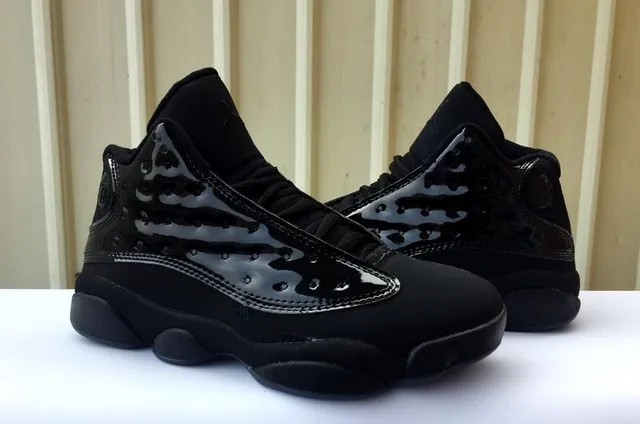 Air Jordan 13 Black Patent Leather Basketball Shoes 2