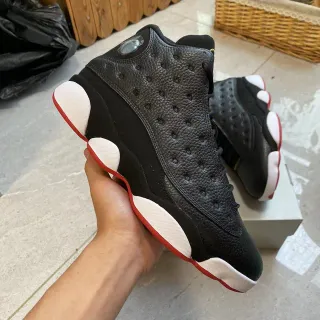 Air Jordan 13 Black White Red Basketball Shoes