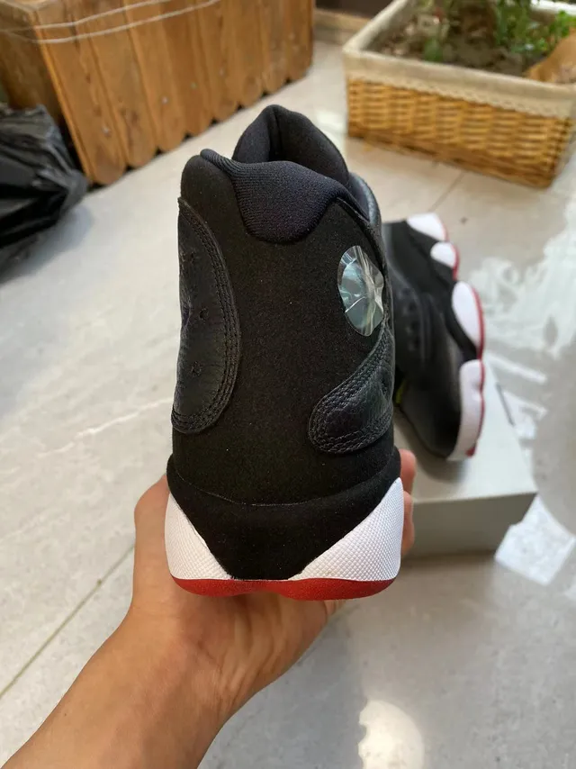 Air Jordan 13 Black White Red Basketball Shoes 6