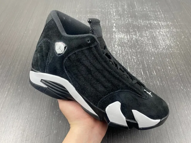 Air Jordan 14 Black and White Basketball Shoes 4
