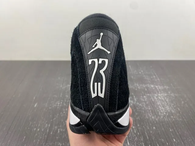 Air Jordan 14 Black and White Basketball Shoes 8