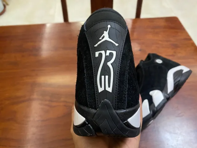 Air Jordan 14 Black and White Basketball Shoes 13