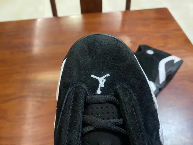 Air Jordan 14 Black and White Basketball Shoes 15