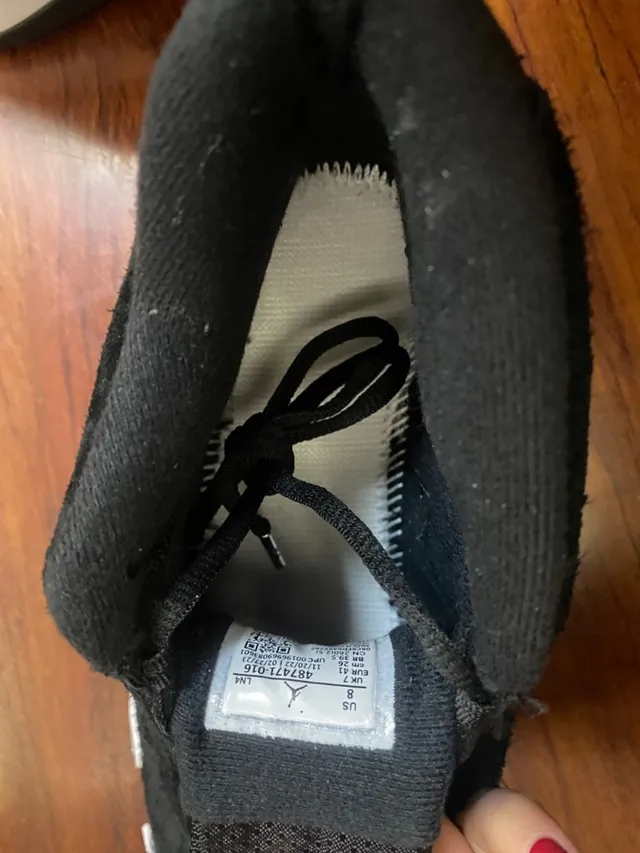 Air Jordan 14 Black and White Basketball Shoes 16