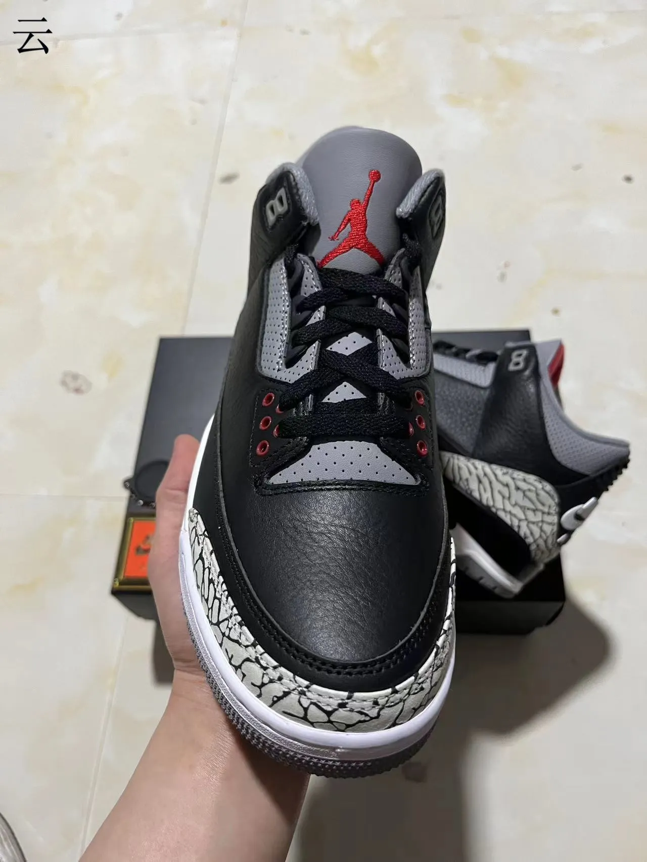 Air Jordan 3 Black Elephant Tênis de Basquete 3