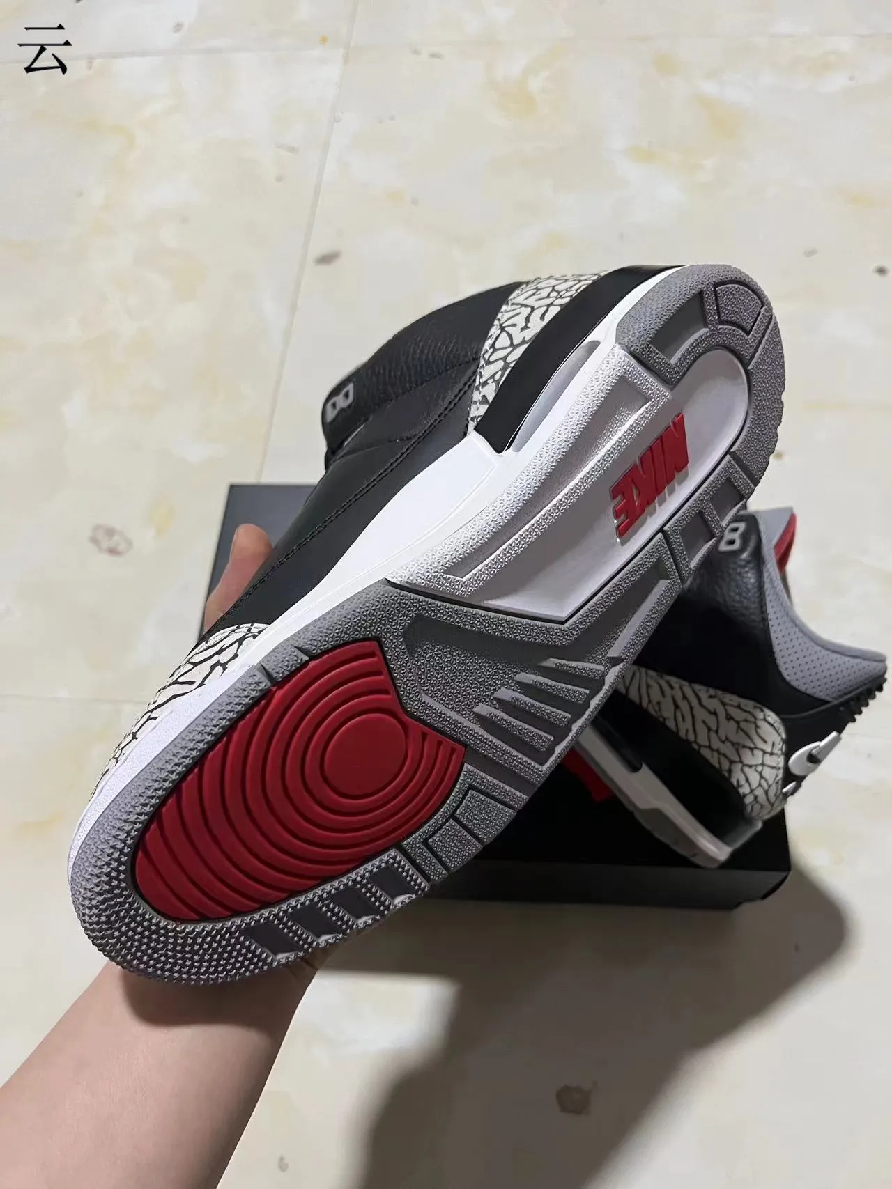 Air Jordan 3 Black Elephant Tênis de Basquete 6