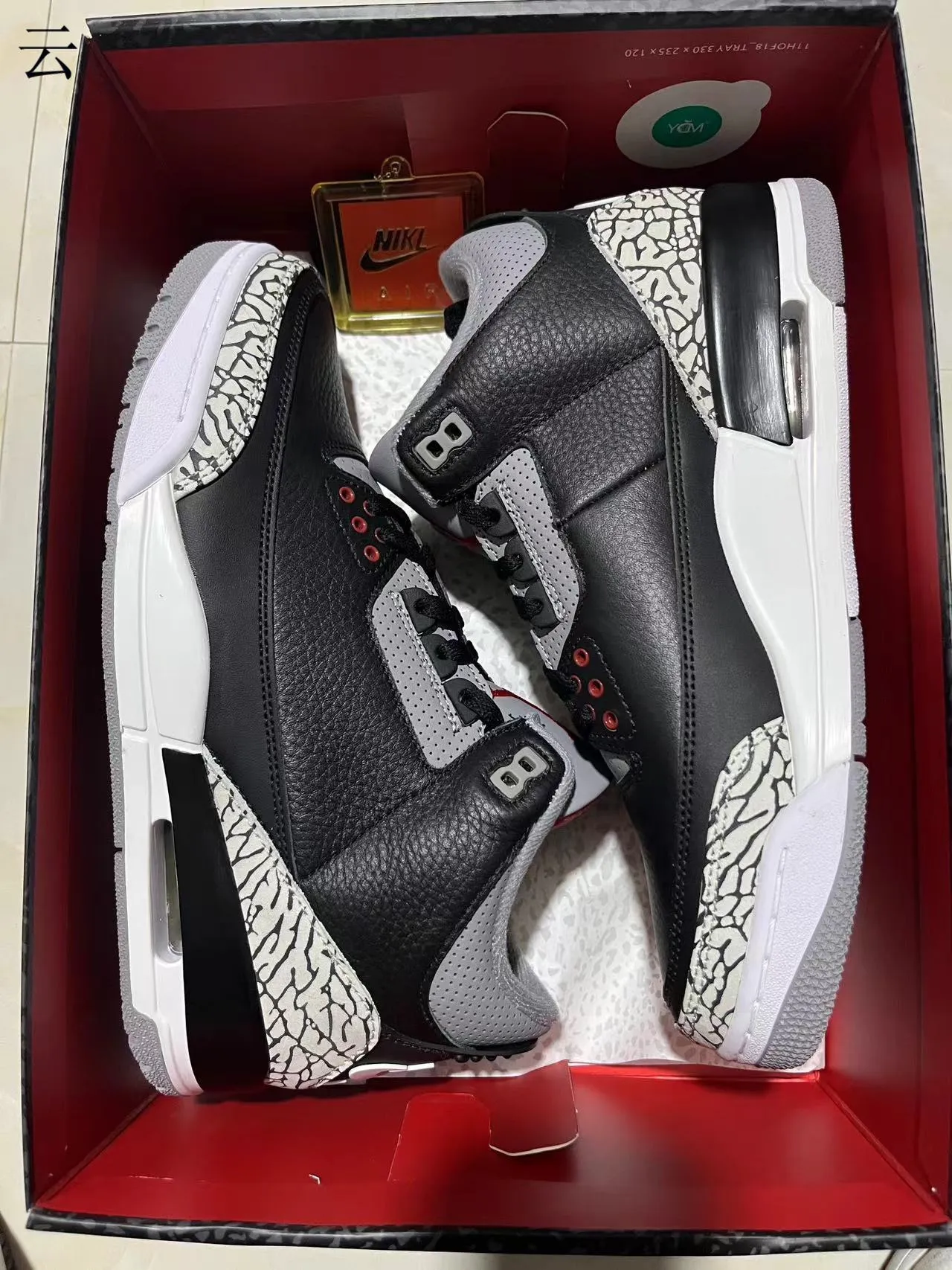 Air Jordan 3 Black Elephant Tênis de Basquete 11