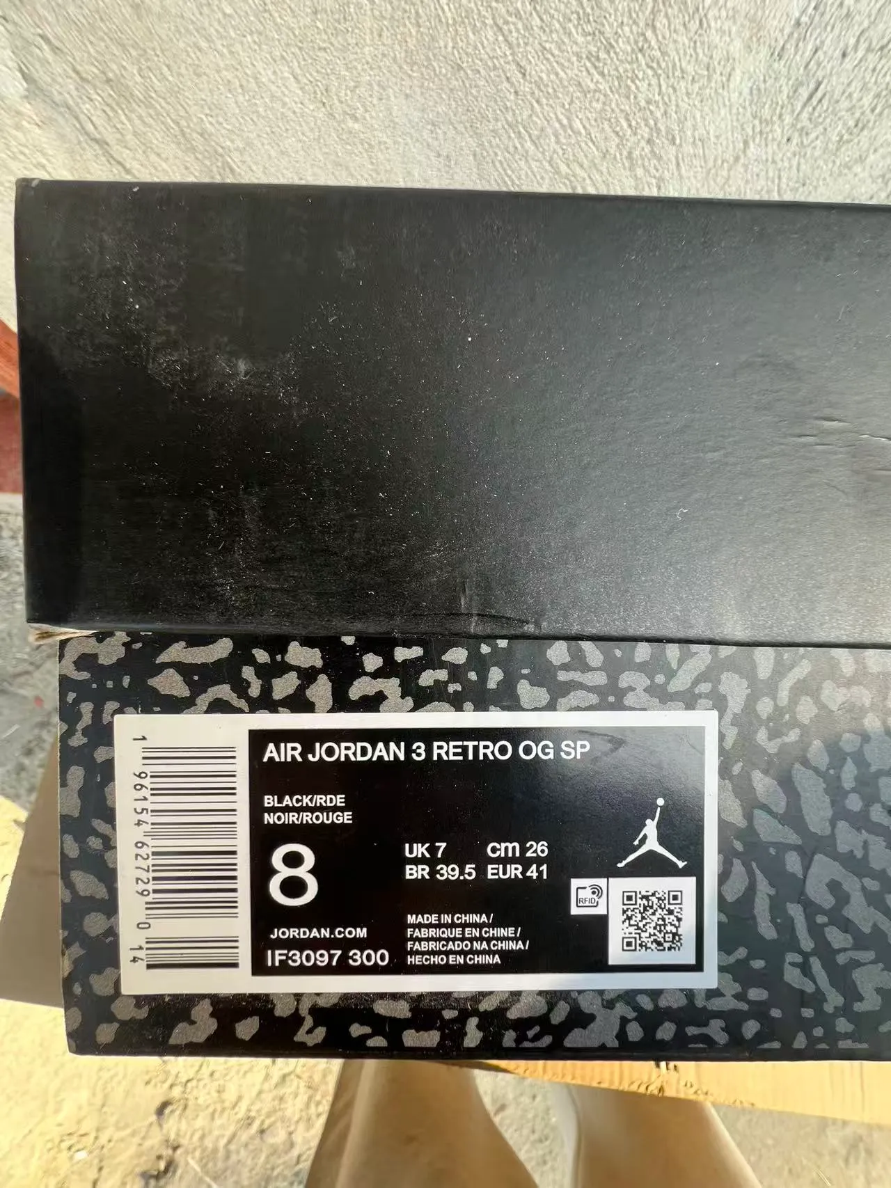 Chaussures de basketball Air Jordan 3 noir éléphant vert 10