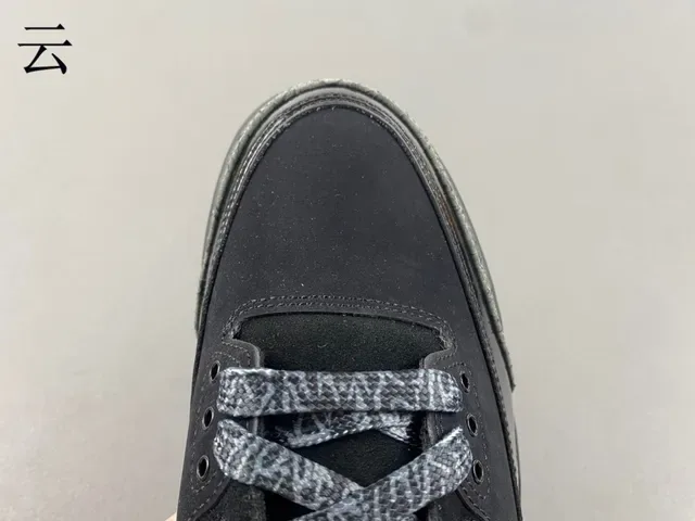 Air Jordan 3 Chaussures de Basketball Noir Olive Imprimé Éléphant 4