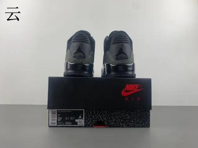 Air Jordan 3 Chaussures de Basketball Noir Olive Imprimé Éléphant 17
