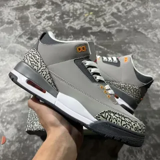 Air Jordan 3 Gray Elephant Basketball Shoes