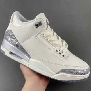 Air Jordan 3 Off-White Silver Elephant zapatos de baloncesto