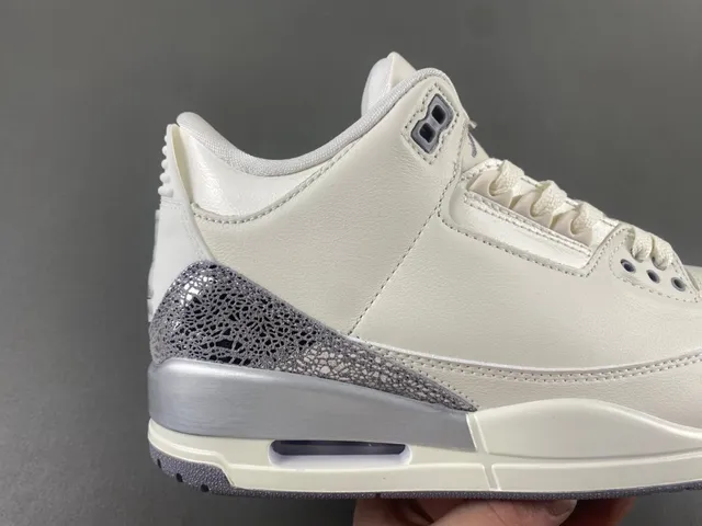 Air Jordan 3 Off-White Silver Elephant Basketball Shoes 3
