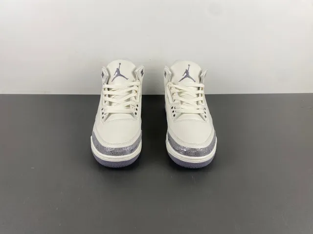 Air Jordan 3 Off-White Silver Elephant Basketball Shoes 11
