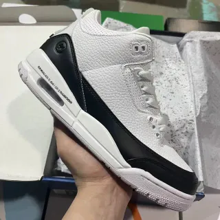 Air Jordan 3 White Black Basketball Shoes