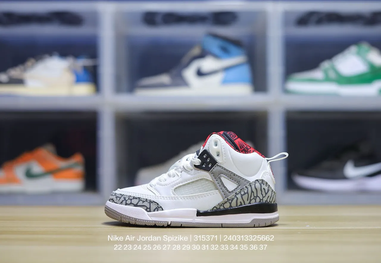Air Jordan 3 White Blue Red Elephant Print Basketball Shoes 15