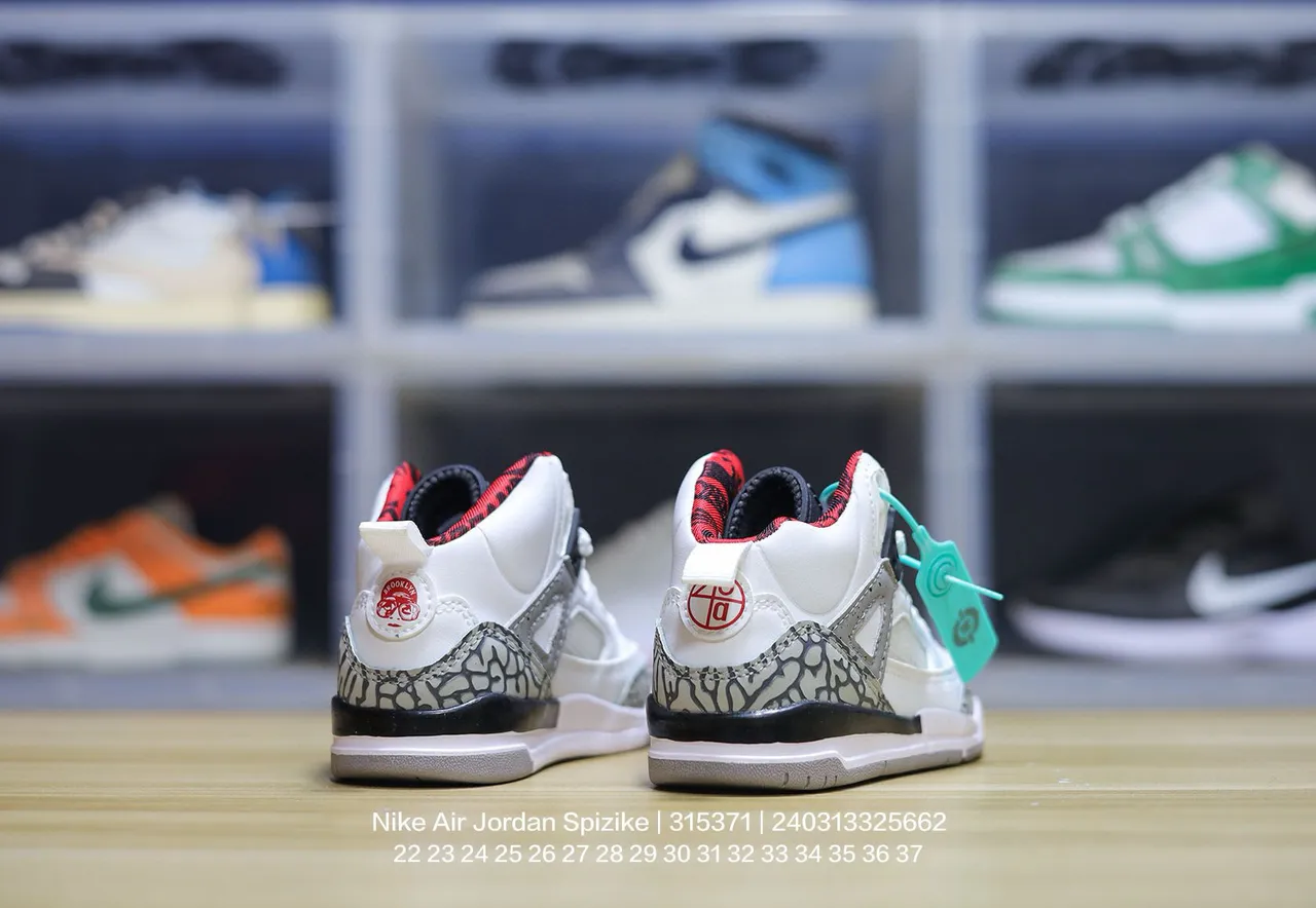 Air Jordan 3 White Blue Red Elephant Print Basketball Shoes 20