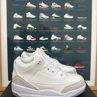 Air Jordan 3 白色大象纹篮球鞋
