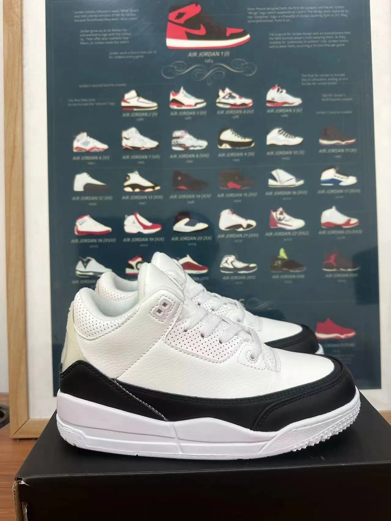Air Jordan 3 White Elephant Print Basketball Shoes 4