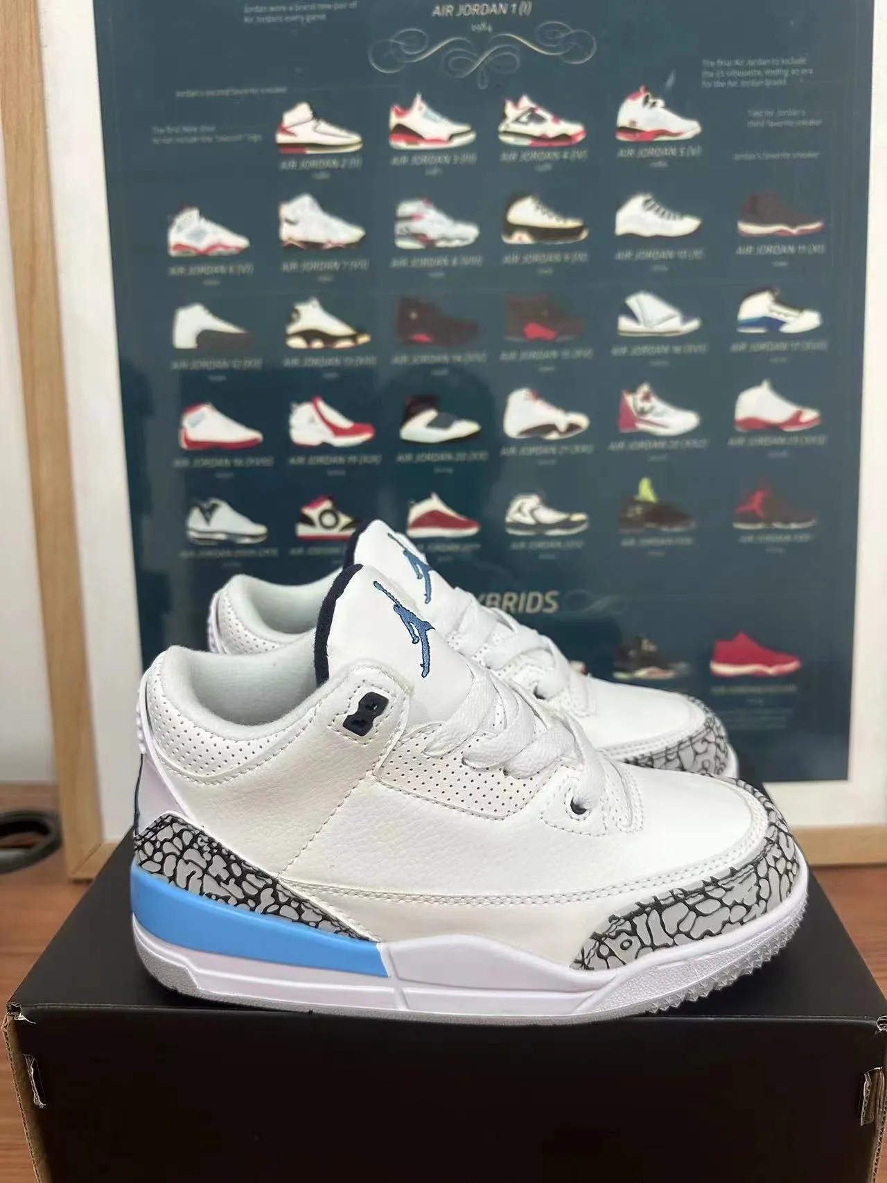 Air Jordan 3 White Elephant Print Basketball Shoes 5