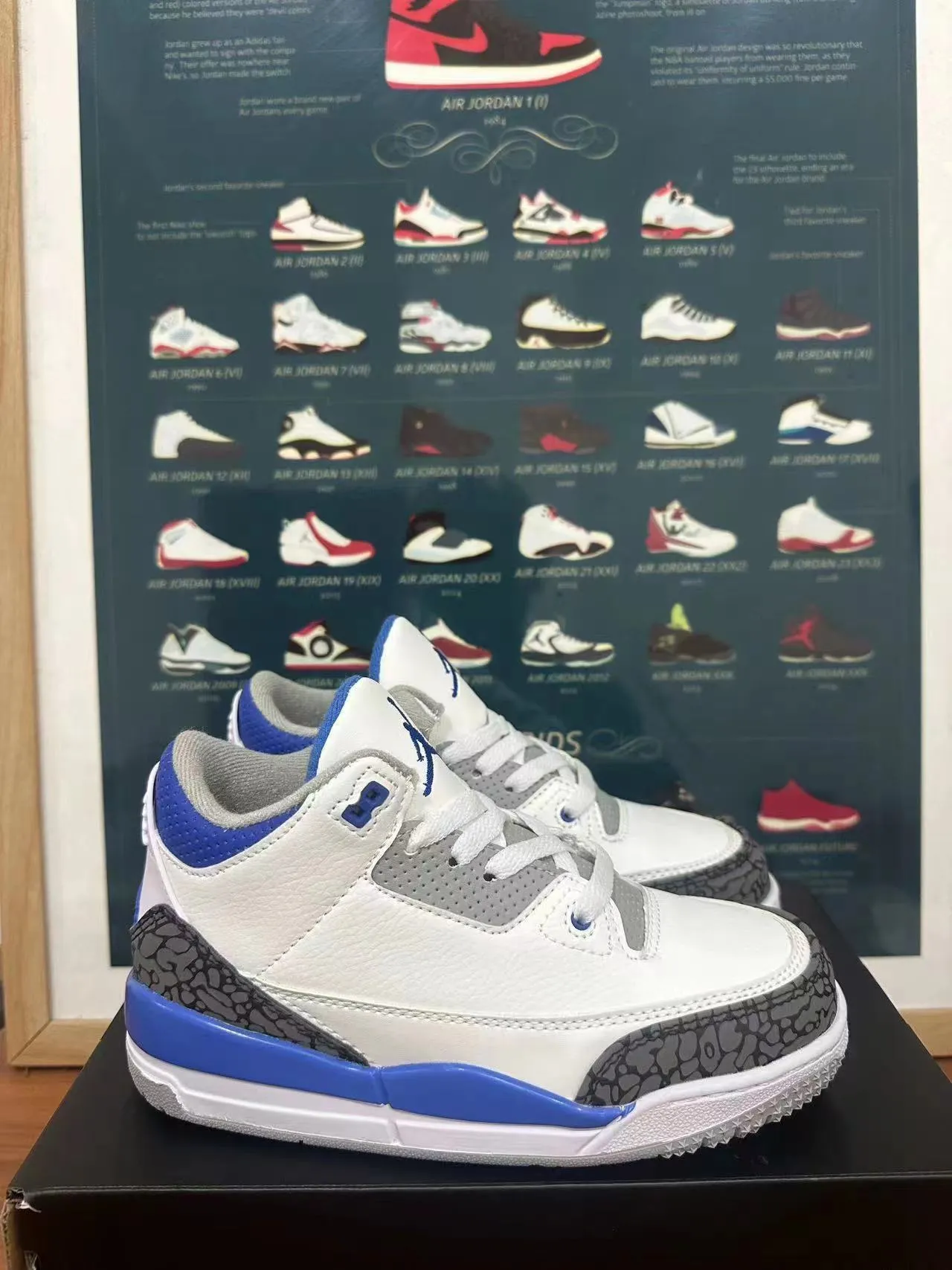 Air Jordan 3 White Elephant Print Basketball Shoes 12