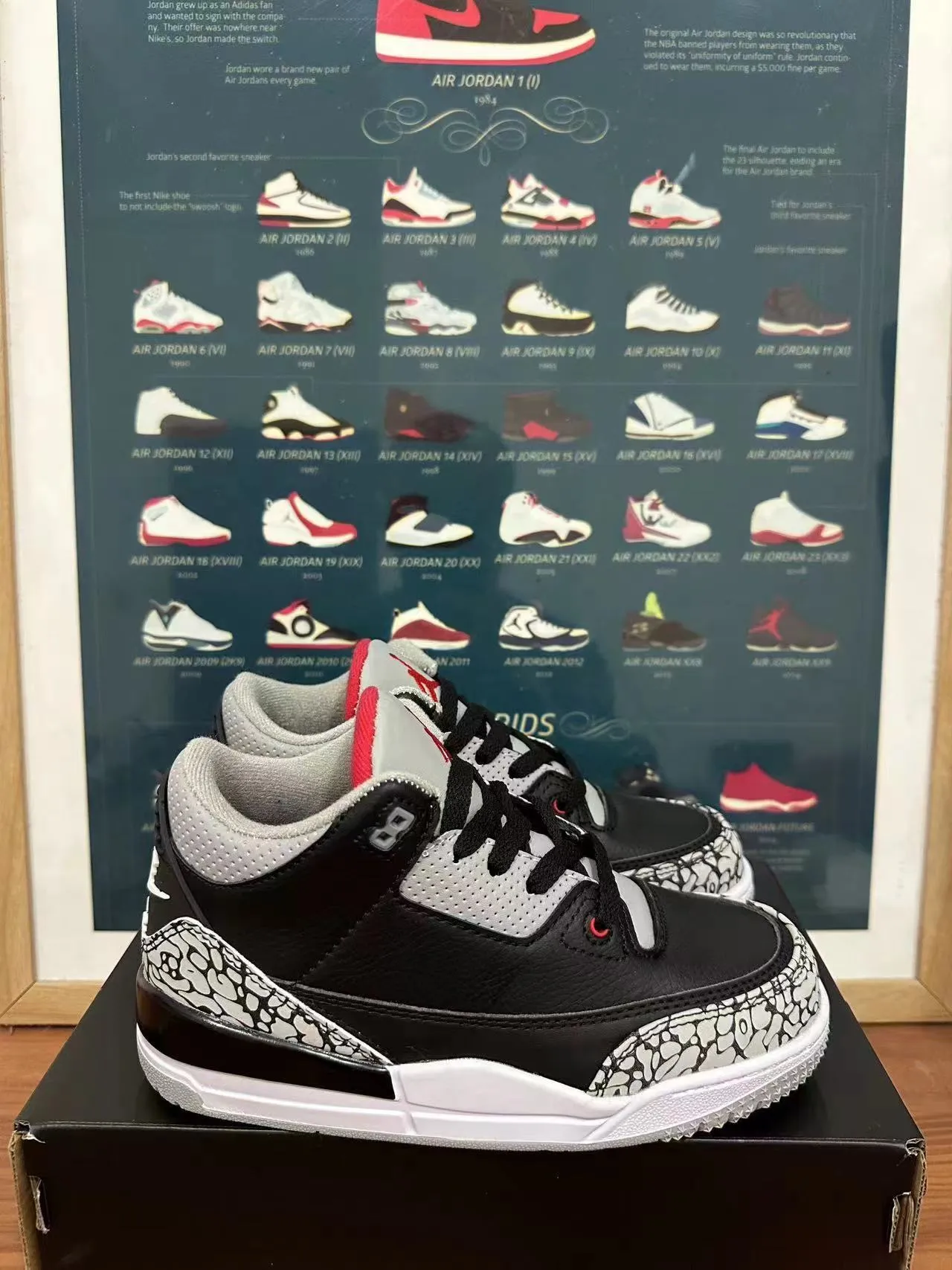 Air Jordan 3 White Elephant Print Basketball Shoes 14