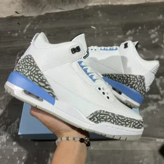 Air Jordan 3 白蓝象纹篮球鞋