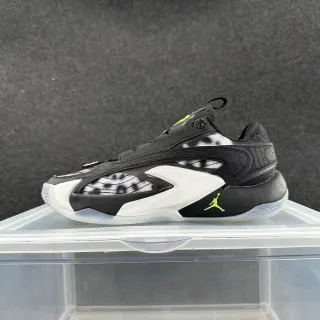 Air Jordan 36 Black White Green Leopard Print Lifestyle Sneakers