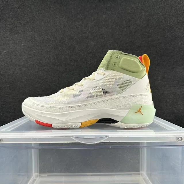 Tênis de basquete Air Jordan 36 Ano do Coelho branco verde claro 2