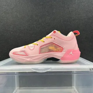 Air Jordan 37 Pink Yellow Basketball Shoes