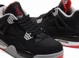 Chaussures de basketball Air Jordan 4 noir rouge gris 2