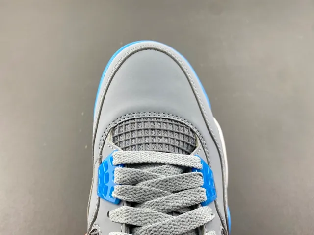 Air Jordan 4 ग्रे ब्लू येलो बास्केटबॉल जूते 5