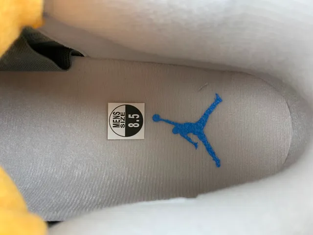 Air Jordan 4 ग्रे ब्लू येलो बास्केटबॉल जूते 7