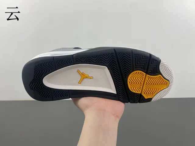 Air Jordan 4 Gris Blanc Noir Chaussures de Basketball 9