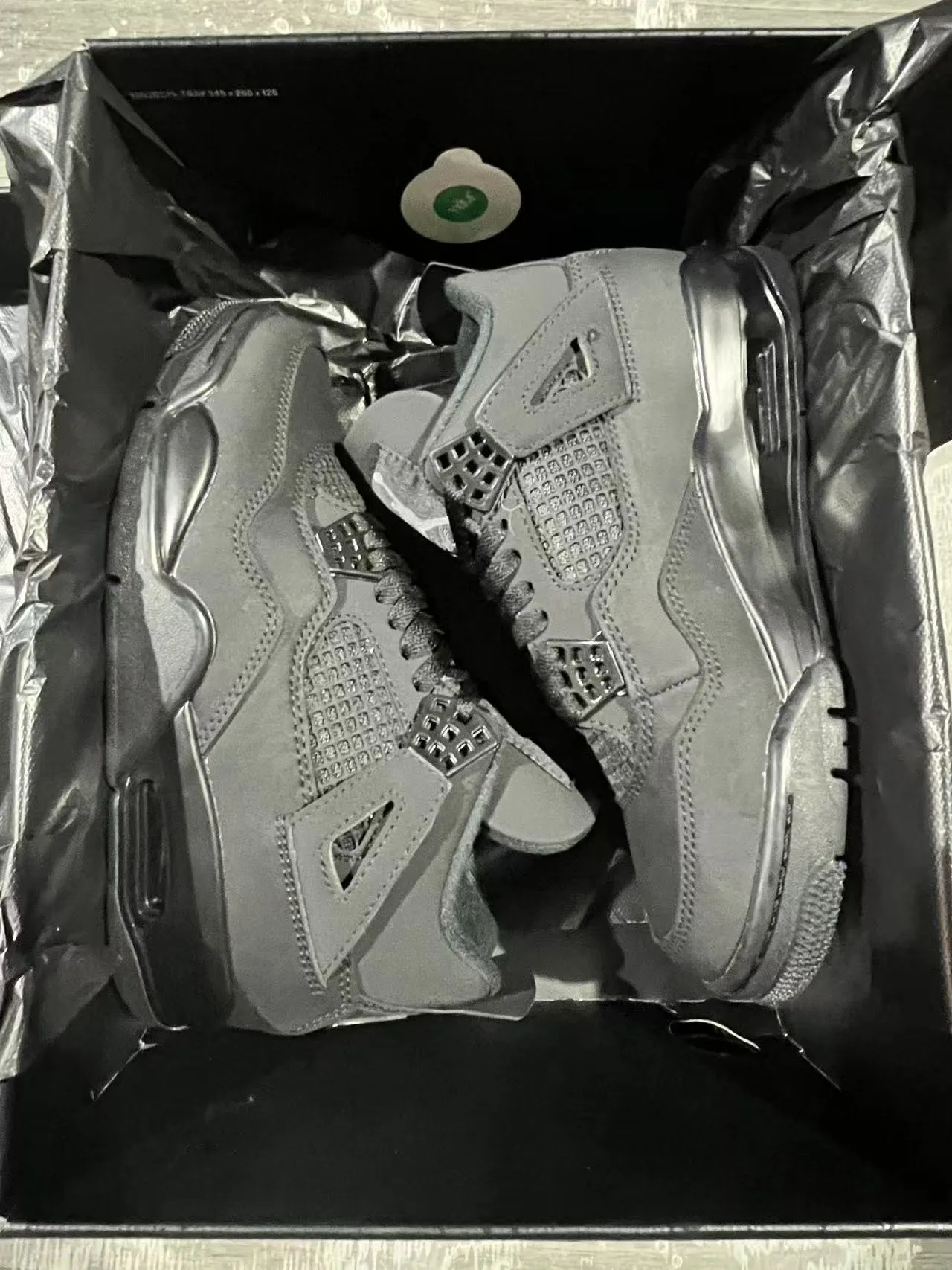 Chaussures de basketball Air Jordan 4 noir monochrome 9