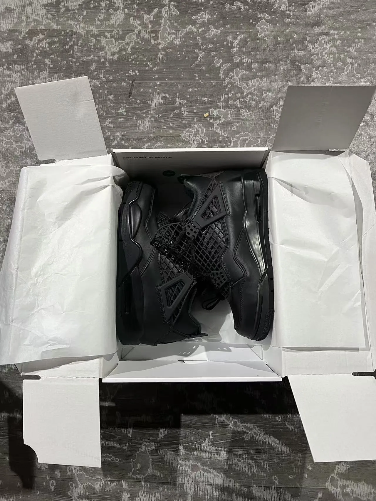Chaussures de basketball Air Jordan 4 noir monochrome 10